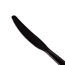Load image into Gallery viewer, Wholesale PP Plastic Extra Heavy Weight Knives Black - 1,000 ct
