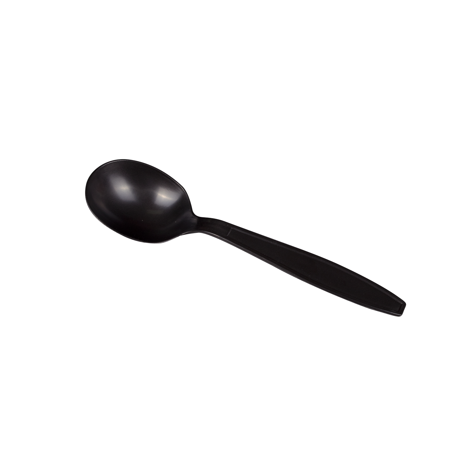Wholesale PP Plastic Extra Heavy Weight Soup Spoons Black - 1,000 ct