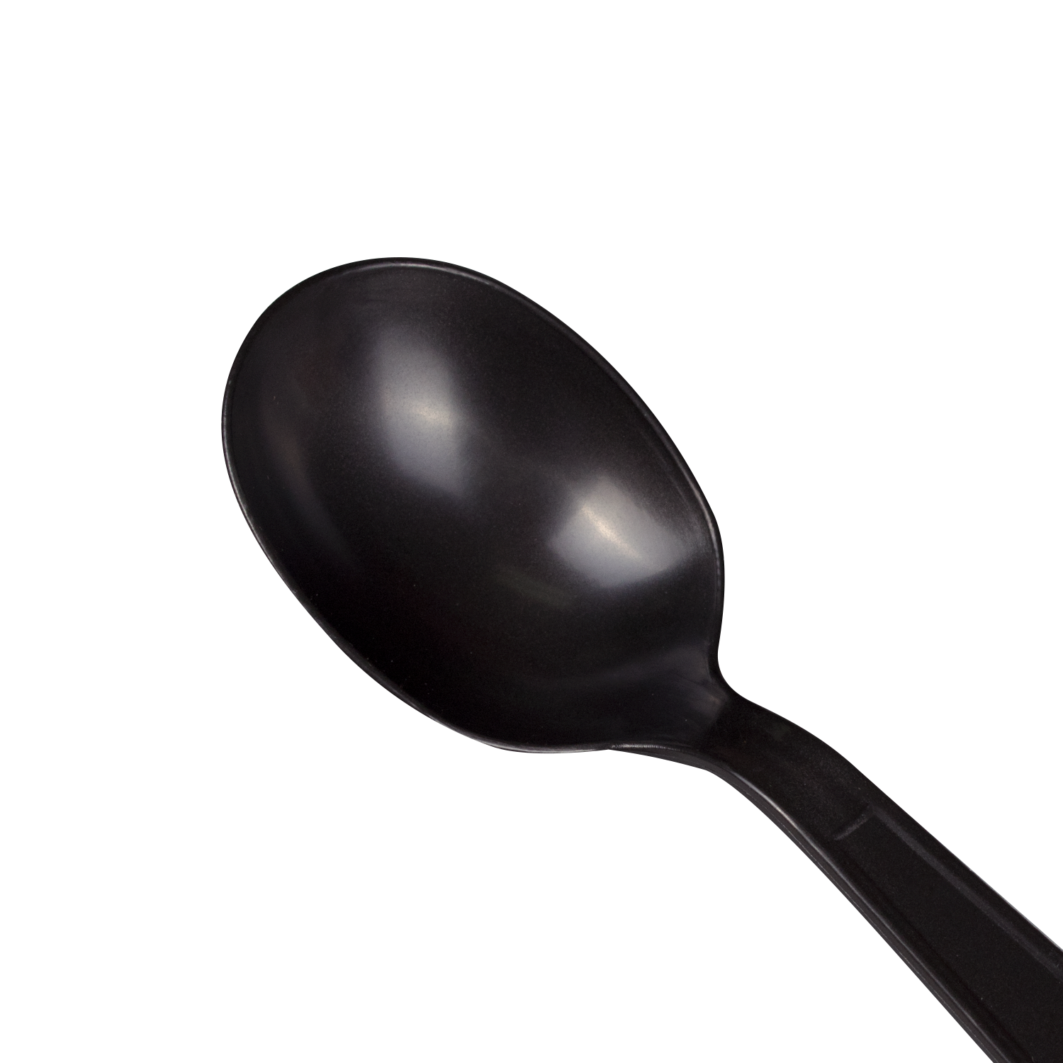Wholesale PP Plastic Extra Heavy Weight Soup Spoons Black - 1,000 ct