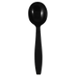 Wholesale PP Plastic Extra Heavy Weight Soup Spoons Black - 1,000 ct