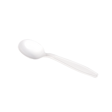 Load image into Gallery viewer, Wholesale PP Plastic Extra Heavy Weight Soup Spoons White - 1,000 ct
