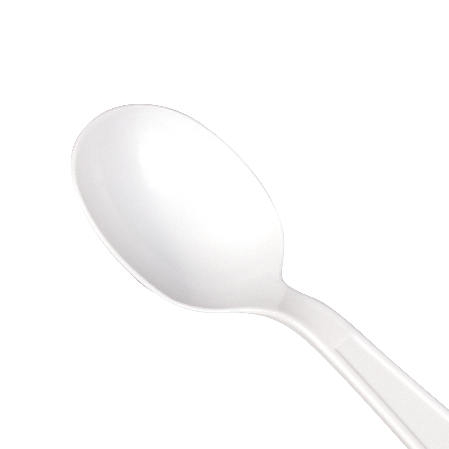 Wholesale PP Plastic Extra Heavy Weight Soup Spoons White - 1,000 ct