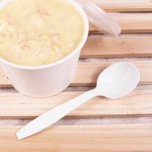 Load image into Gallery viewer, Wholesale PP Plastic Extra Heavy Weight Soup Spoons White - 1,000 ct

