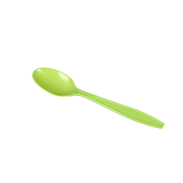 Wholesale Plastic Extra Heavy Weight Tea Spoons - Green - 1,000 ct
