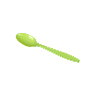 Wholesale Plastic Extra Heavy Weight Tea Spoons - Green - 1,000 ct
