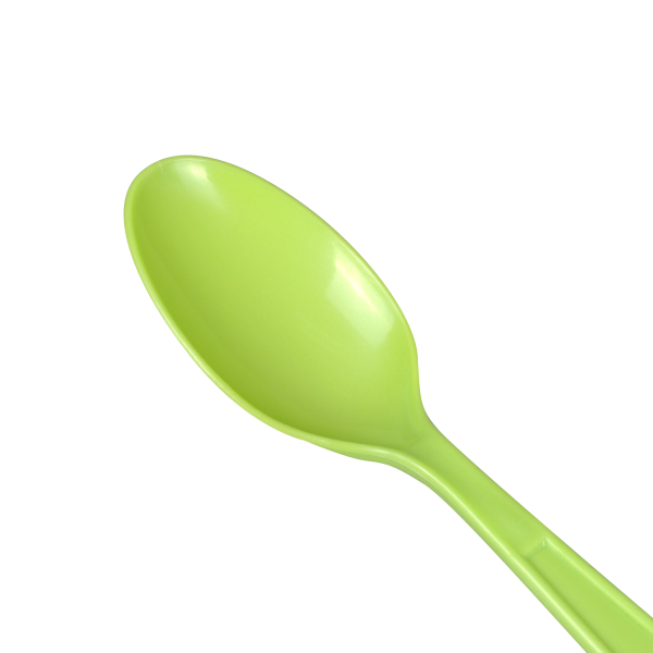 Wholesale Plastic Extra Heavy Weight Tea Spoons - Green - 1,000 ct