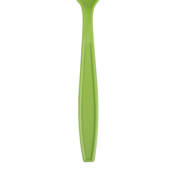 Wholesale Plastic Extra Heavy Weight Tea Spoons - Green - 1,000 ct