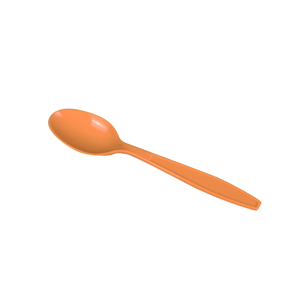 Wholesale Plastic Extra Heavy Weight Tea Spoons - Orange - 1,000 ct