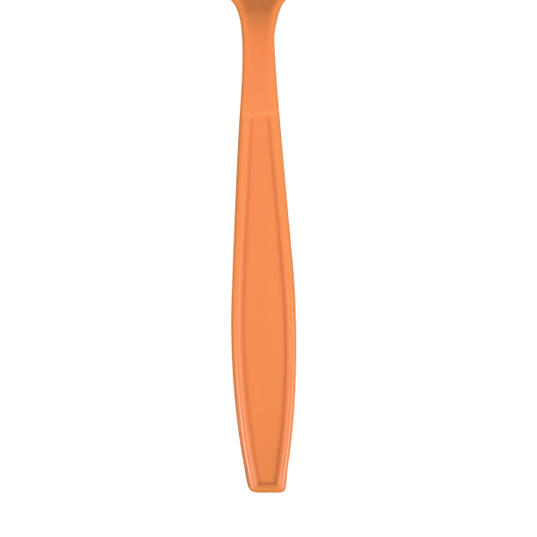Wholesale Plastic Extra Heavy Weight Tea Spoons - Orange - 1,000 ct