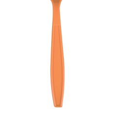 Wholesale Plastic Extra Heavy Weight Tea Spoons - Orange - 1,000 ct