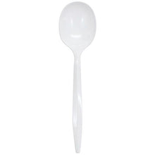 Load image into Gallery viewer, Wholesale PS Plastic Medium Weight Soup Spoons Bulk Box White - 1,000 ct
