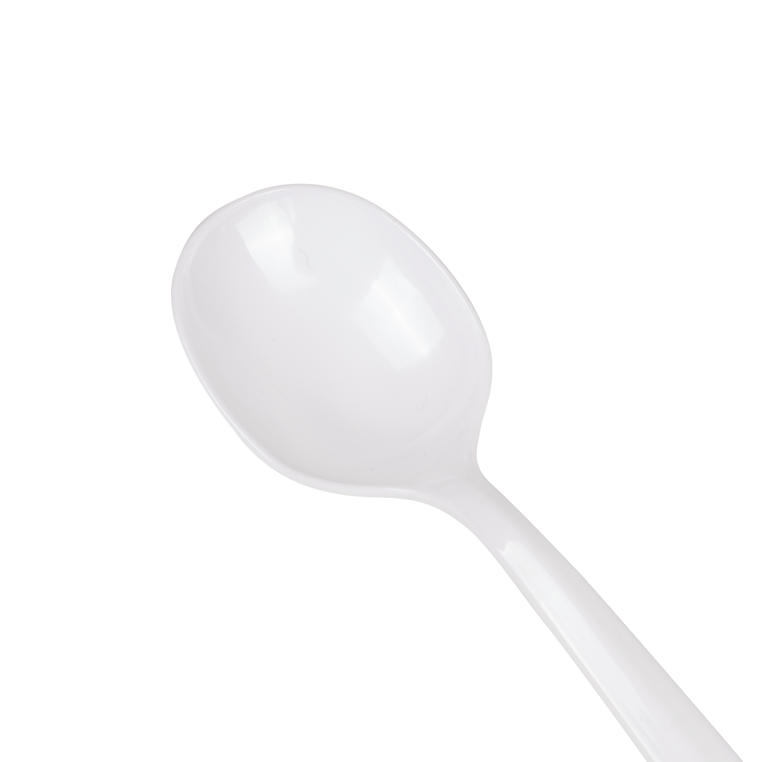 Wholesale PS Plastic Medium Weight Soup Spoons Bulk Box White - 1,000 ct