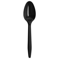 Wholesale PS Plastic Medium Weight Tea Spoons Bulk Box Black - 1,000 ct