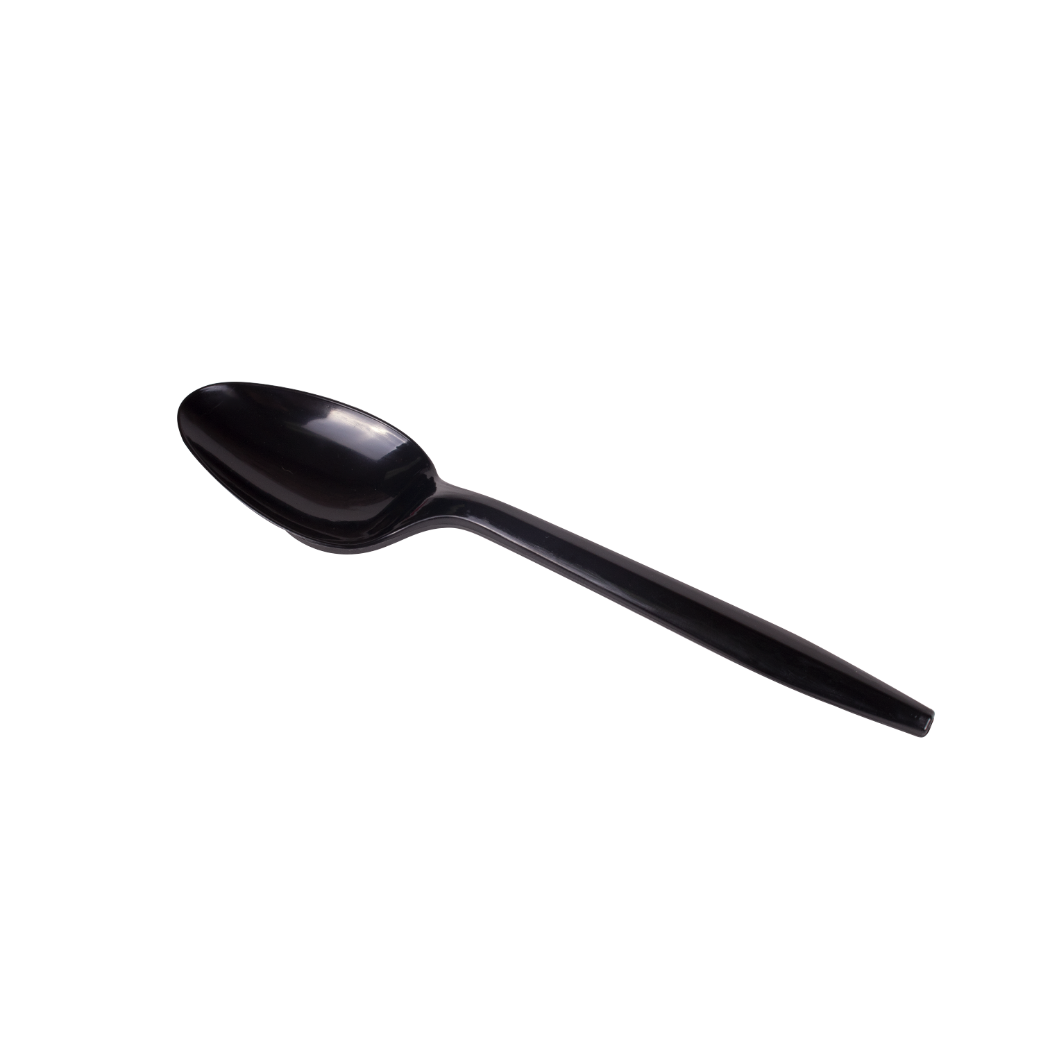 Wholesale PS Plastic Medium Weight Tea Spoons Bulk Box Black - 1,000 ct