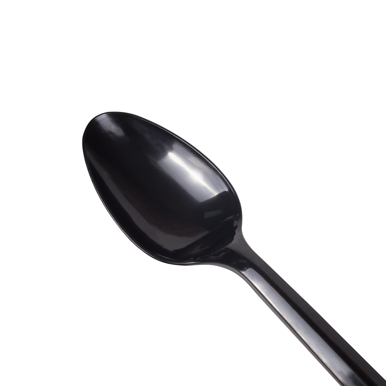 Wholesale PS Plastic Medium Weight Tea Spoons Bulk Box Black - 1,000 ct