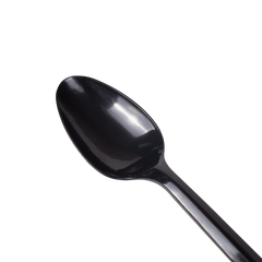 Wholesale PS Plastic Medium Weight Tea Spoons Bulk Box Black - 1,000 ct