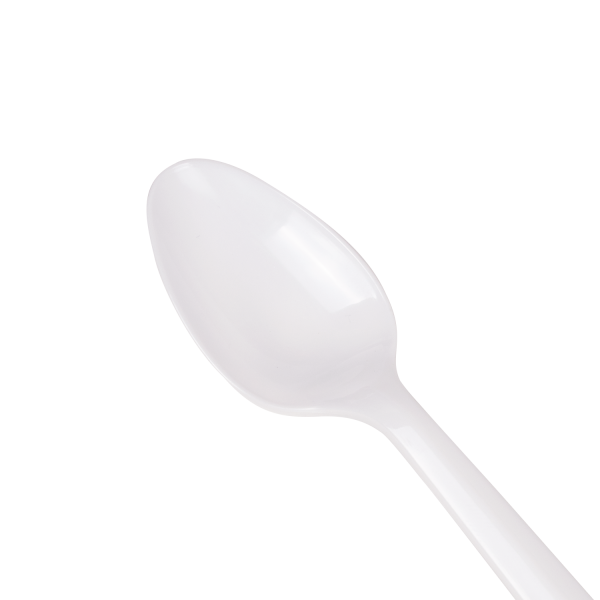 Wholesale PS Plastic Medium Weight Tea Spoons Bulk Box White - 1,000 ct