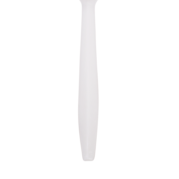 Wholesale PS Plastic Medium Weight Tea Spoons Bulk Box White - 1,000 ct