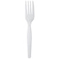Wholesale PS Plastic Medium-Heavy Weight Forks Bulk Box White - 1,000 ct