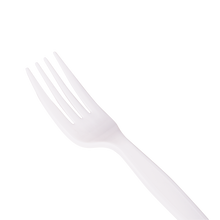 Load image into Gallery viewer, Wholesale PS Plastic Medium-Heavy Weight Forks Bulk Box White - 1,000 ct
