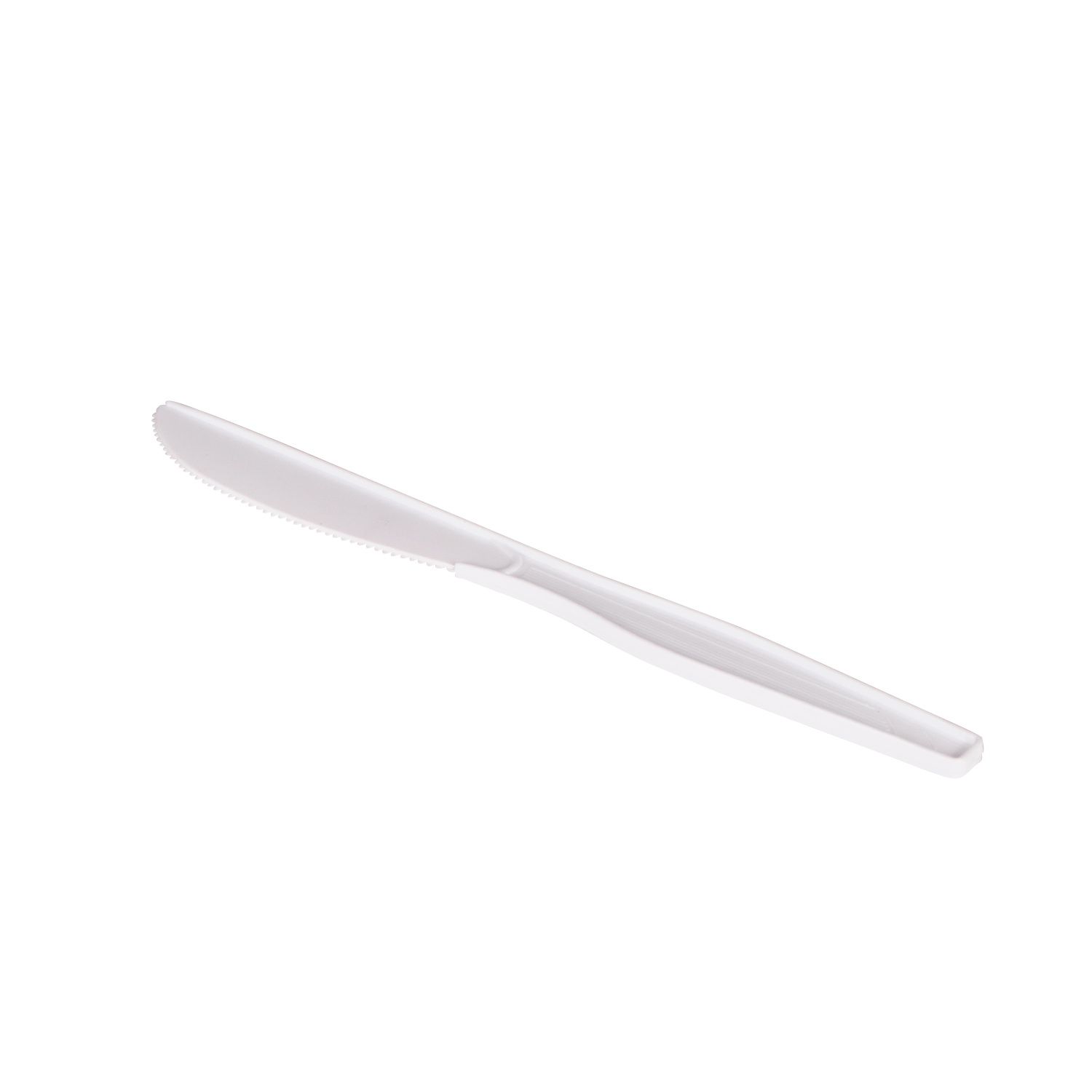Wholesale PS Plastic Medium-Heavy Weight Knives Bulk Box White - 1,000 ct