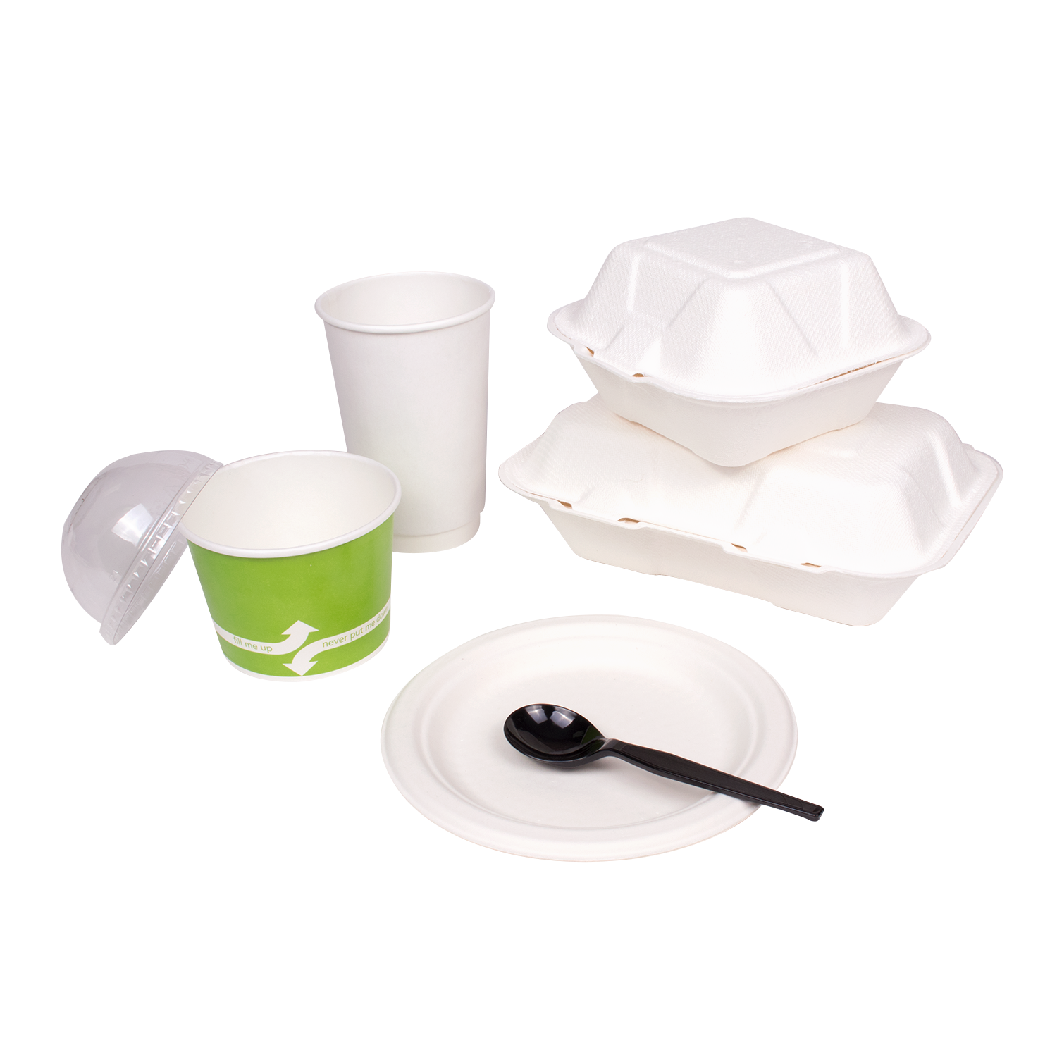 Wholesale PS Plastic Medium-Heavy Weight Soup Spoons Bulk Box Black - 1,000 ct
