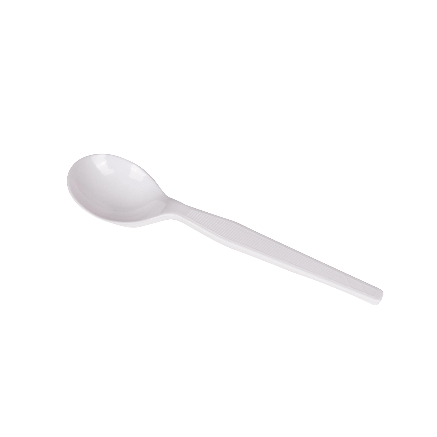 Wholesale PS Plastic Medium-Heavy Weight Soup Spoons Bulk Box White - 1,000 ct