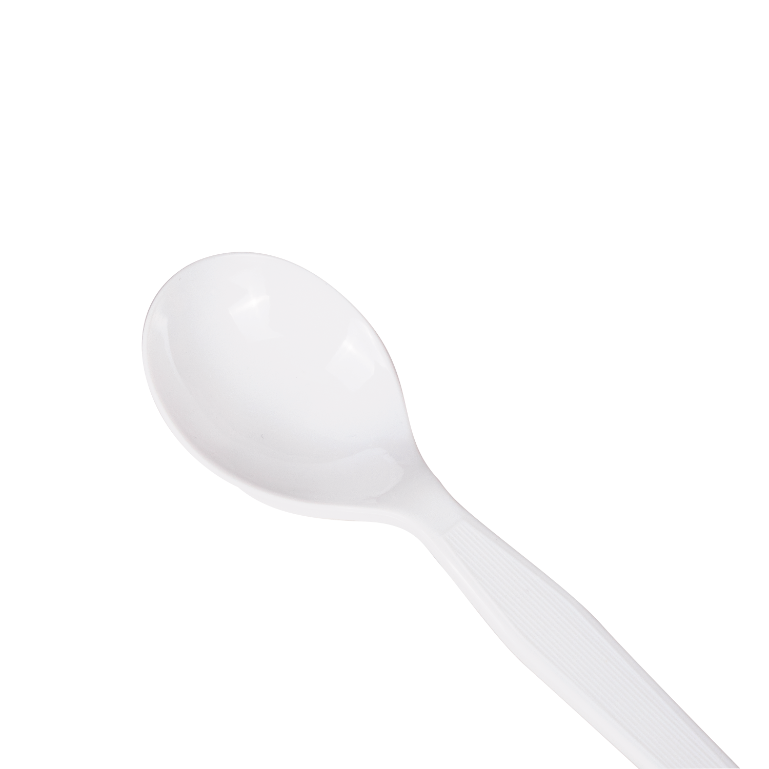 Wholesale PS Plastic Medium-Heavy Weight Soup Spoons Bulk Box White - 1,000 ct
