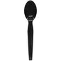 Wholesale Plastic Medium-Heavy Weight Tea Spoons Bulk Box - Black - 1,000 ct