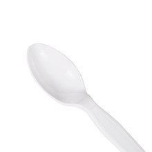 Load image into Gallery viewer, Wholesale PS Plastic Medium-Heavy Weight Tea Spoons Bulk Box White - 1,000 ct
