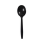 Wholesale PP Plastic Premium Extra Heavy Weight Soup Spoon Black - 1,000 ct