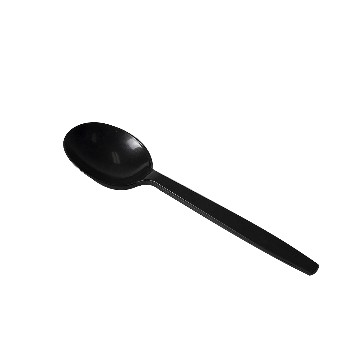 Wholesale PP Plastic Premium Extra Heavy Weight Soup Spoon Black - 1,000 ct