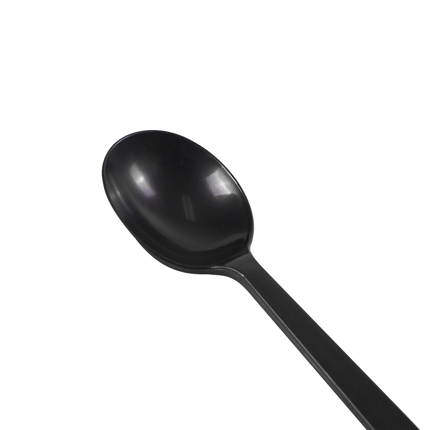 Wholesale PP Plastic Premium Extra Heavy Weight Soup Spoon Black - 1,000 ct