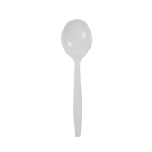 Load image into Gallery viewer, Wholesale PP Plastic Premium Extra Heavy Soup Spoon White - 1,000 ct
