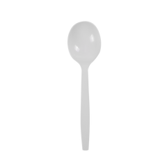 Wholesale PP Plastic Premium Extra Heavy Soup Spoon White - 1,000 ct