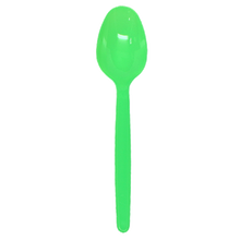Load image into Gallery viewer, Wholesale Plastic Heavy Weight Tea Spoons - Green - 1,000 ct
