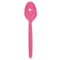 Wholesale PS Plastic Heavy Weight Tea Spoons - Pink - 1,000 ct