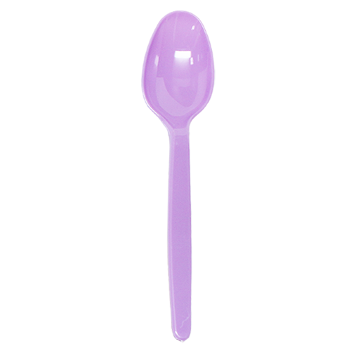 Wholesale Plastic Heavy Weight Tea Spoons - Purple - 1,000 ct