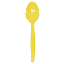 Load image into Gallery viewer, Wholesale Plastic Heavy Weight Tea Spoons - Yellow - 1,000 ct
