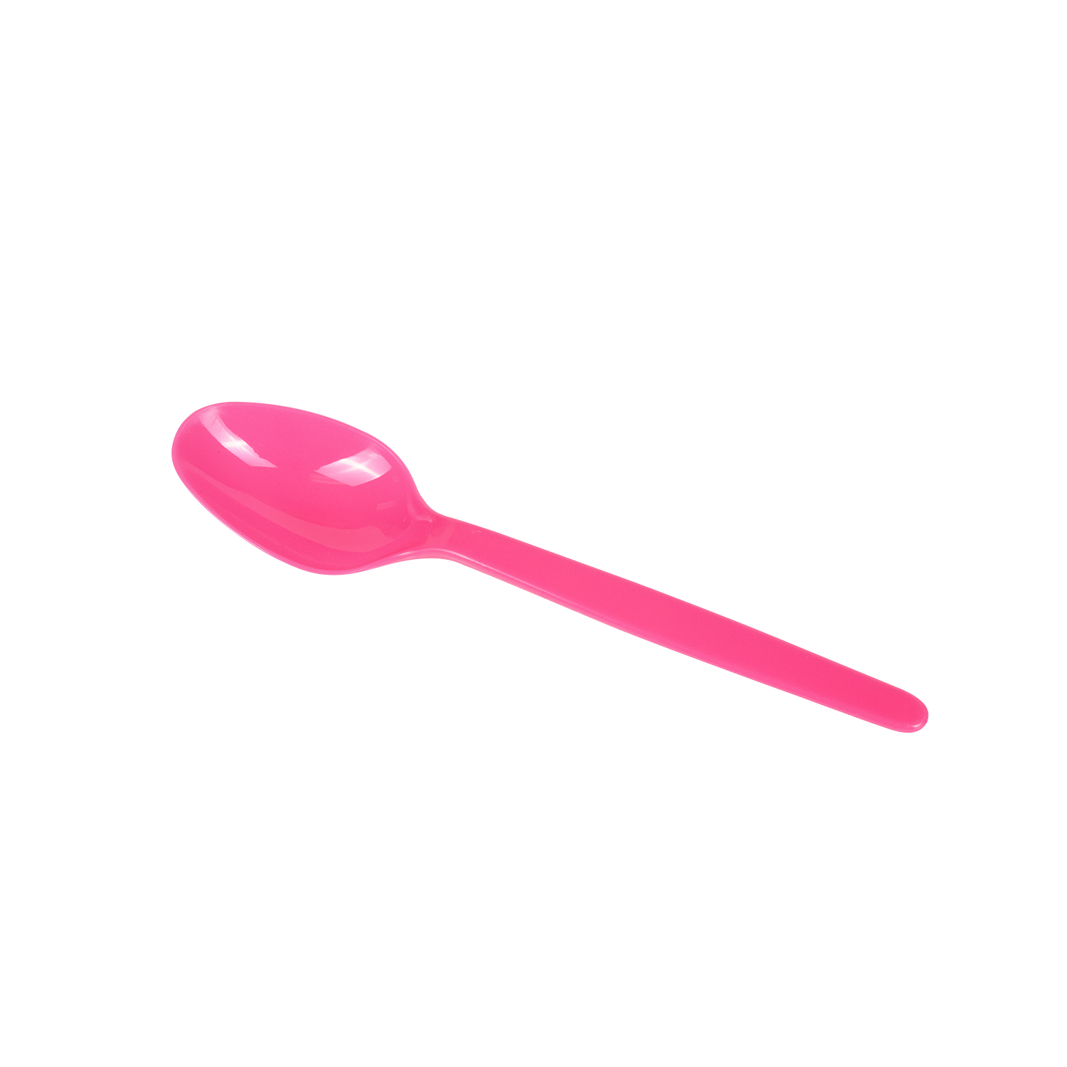 Wholesale PS Plastic Heavy Weight Tea Spoons - Pink - 1,000 ct