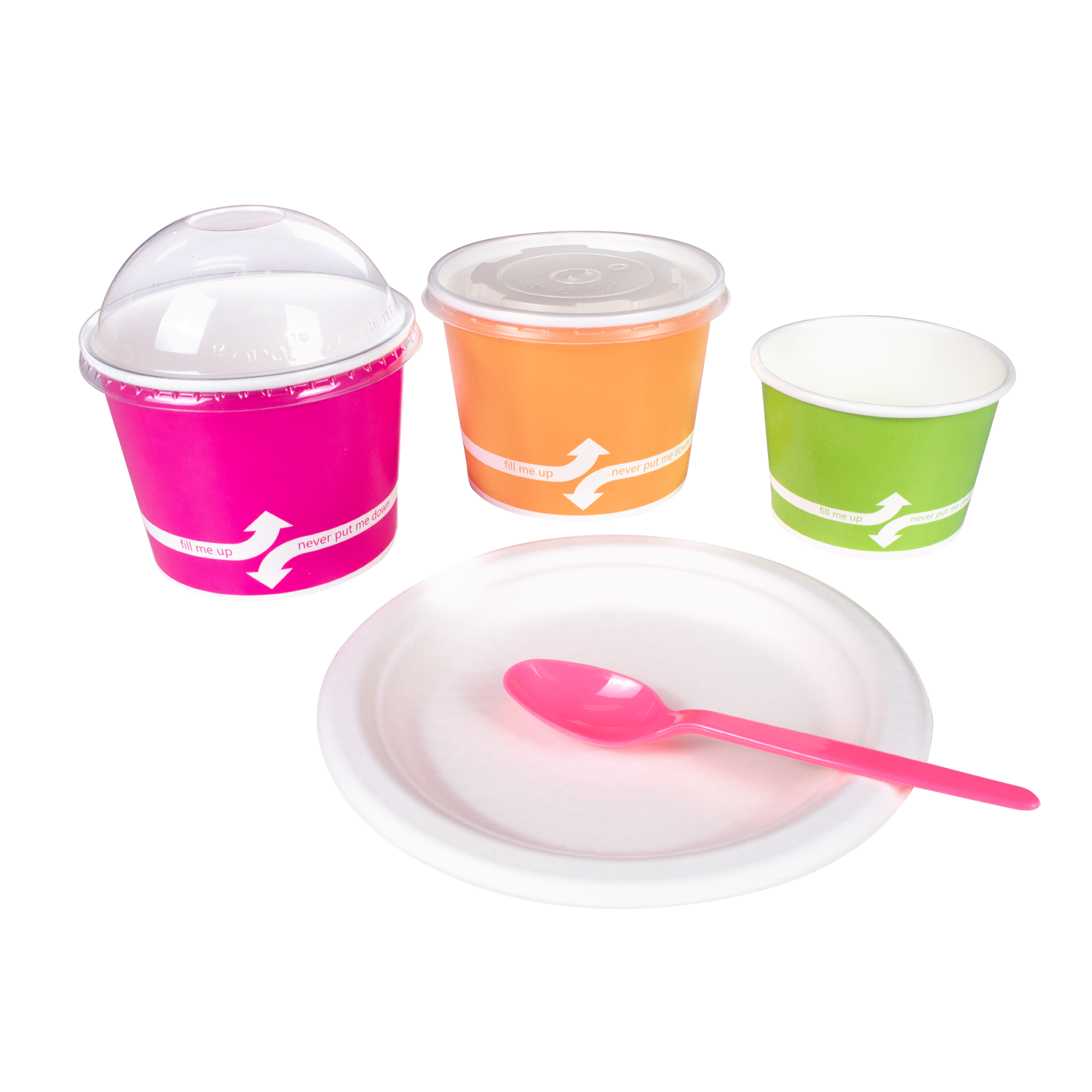 Wholesale PS Plastic Heavy Weight Tea Spoons - Pink - 1,000 ct