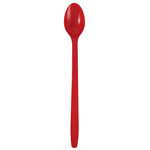 Wholesale Plastic Heavy Weight Soda Spoons - Red - 1,000 ct