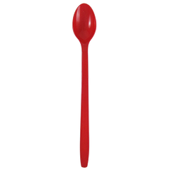 Wholesale Plastic Heavy Weight Soda Spoons - Red - 1,000 ct