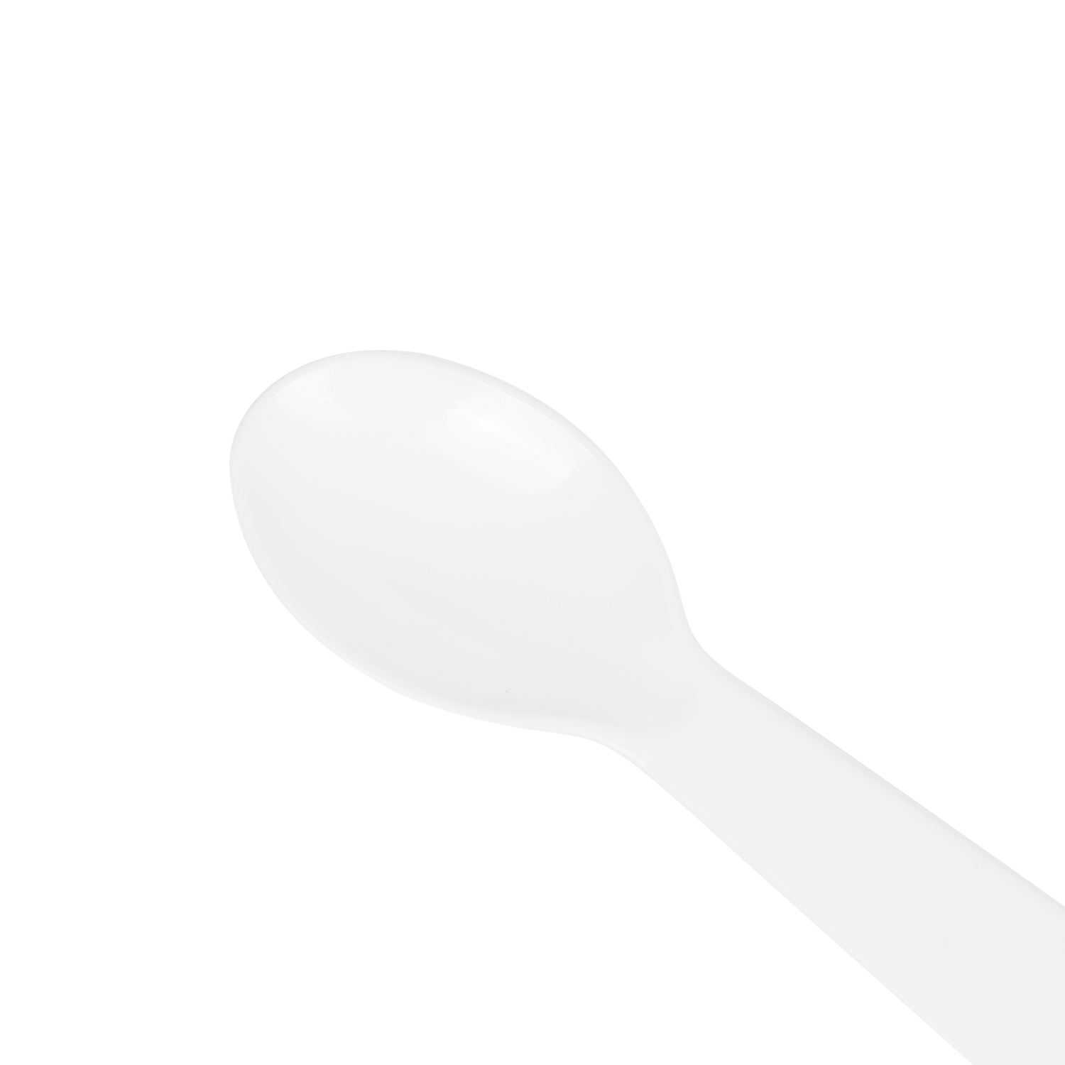 Wholesale PS Plastic Tasting Spoon White - 4,000 ct