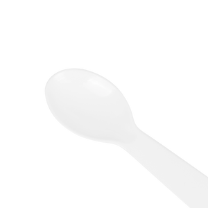 Wholesale PS Plastic Tasting Spoon White - 4,000 ct