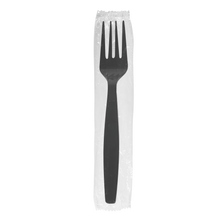 Load image into Gallery viewer, Wholesale PS Plastic Heavy Weight Forks Black - Wrapped - 1,000 ct
