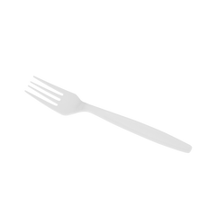 Wholesale PS Plastic Heavy Weight Forks White - Wrapped - 1,000 ct