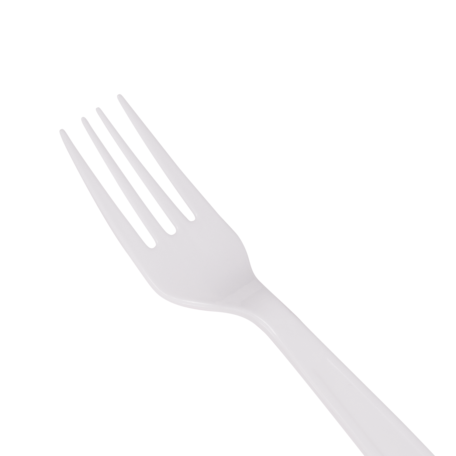 Wholesale PS Plastic Heavy Weight Forks White - Wrapped - 1,000 ct
