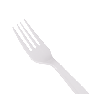 Wholesale PS Plastic Heavy Weight Forks White - Wrapped - 1,000 ct