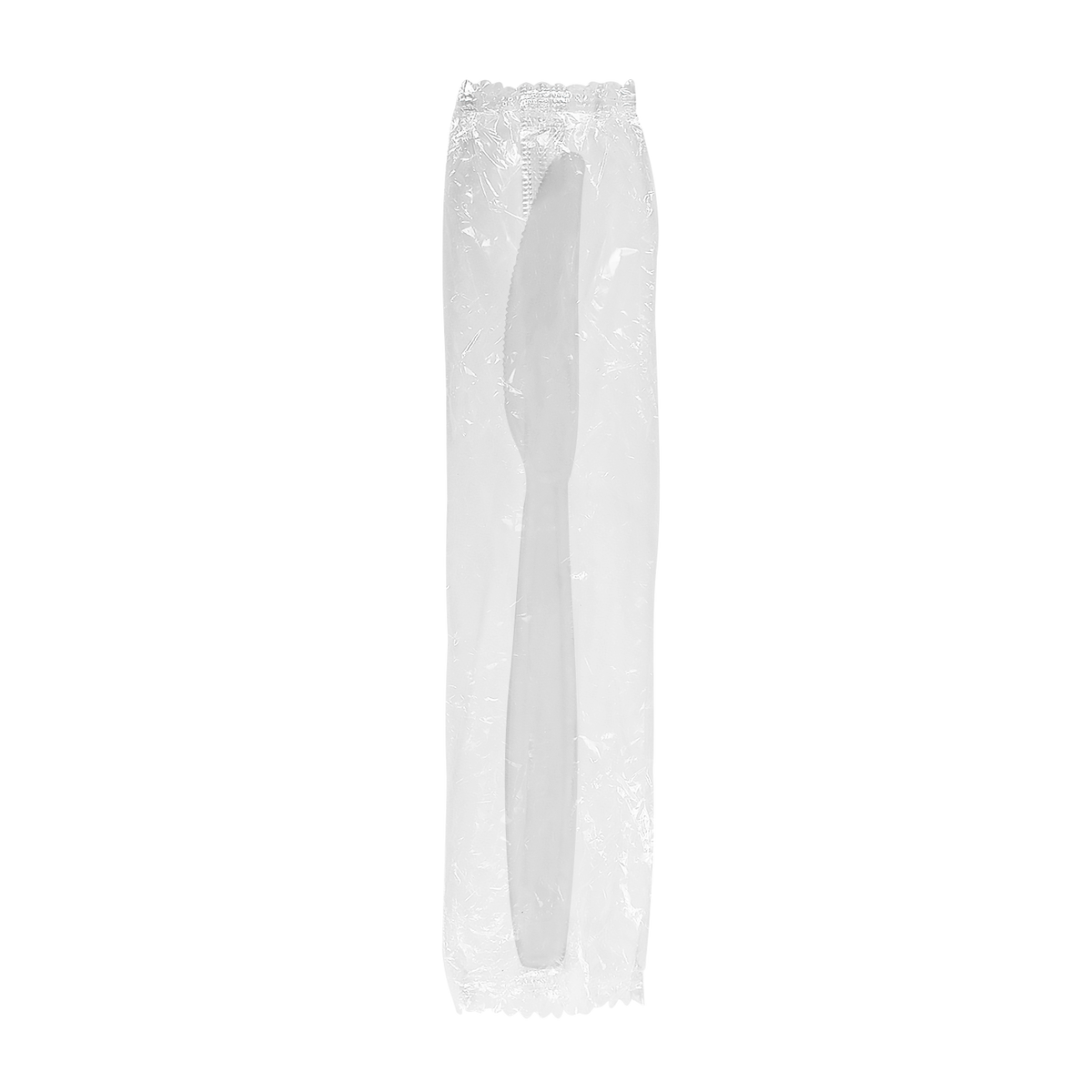 Wholesale PS Plastic Heavy Weight Knives White - Wrapped - 1,000 ct